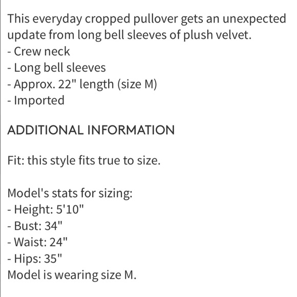 Free People Glorious Sleeves M NWT Blk - Picture 7 of 7